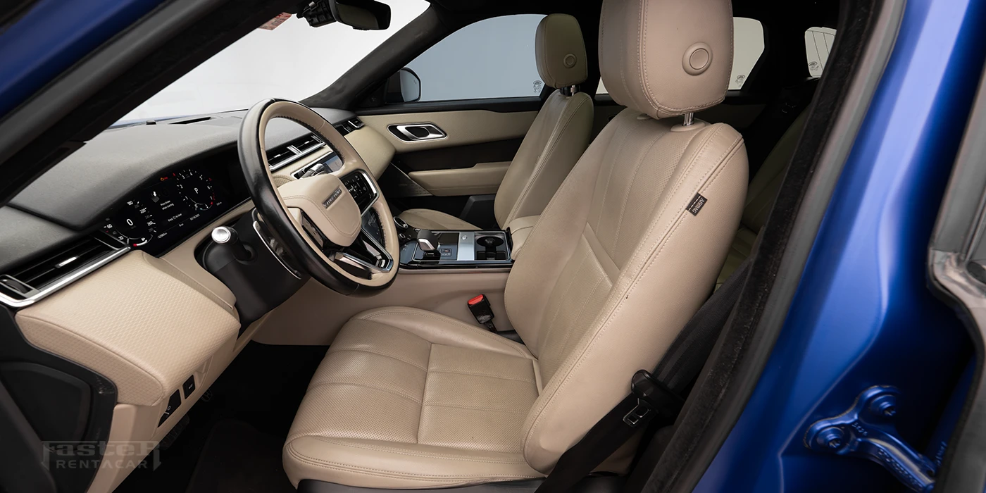 Range Rover Velar Blue Interior Front Seats